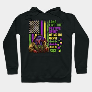 Mardi Gras Crawfish Funny Hoodie